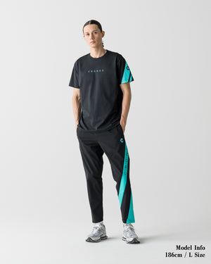 CRONOS SWITCH LINE REGULAR FIT S/S TEE【BLACK×T.BLUE】
