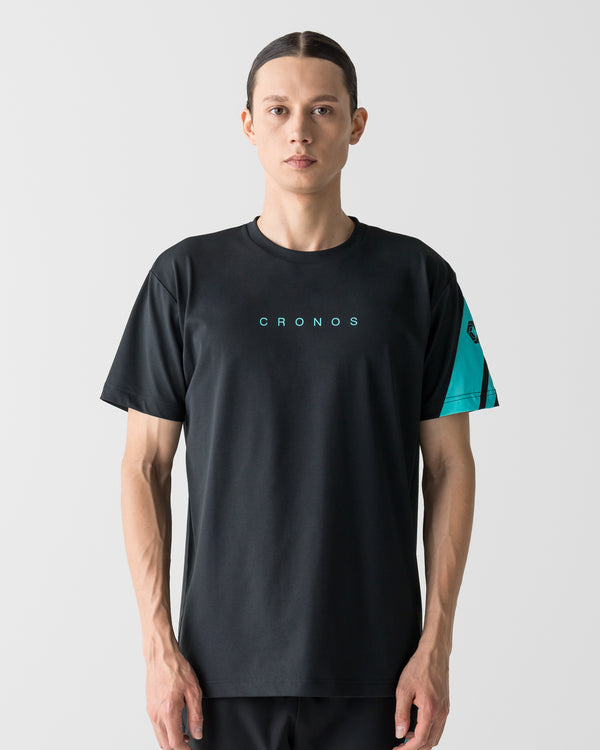 CRONOS SWITCH LINE REGULAR FIT S/S TEE【BLACK×T.BLUE】