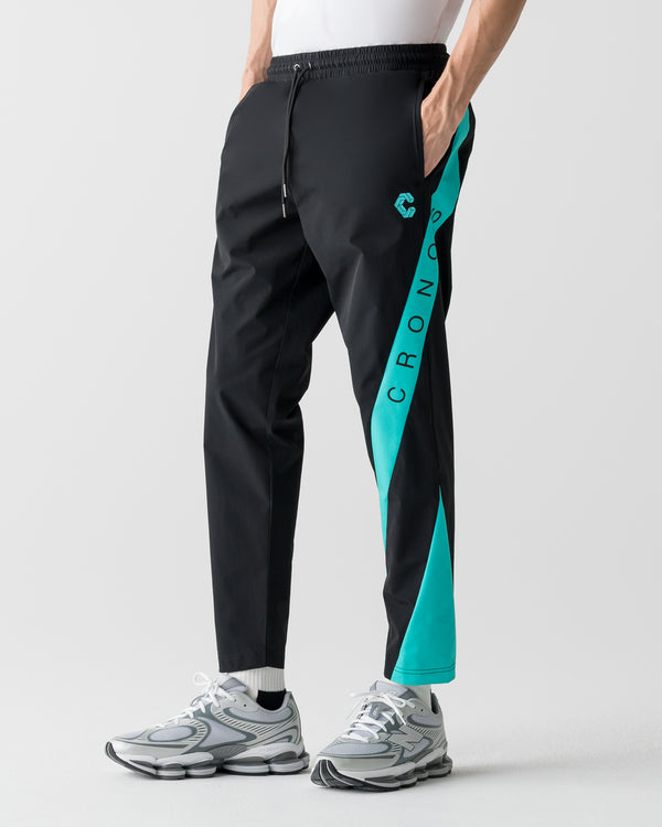 CRONOS COOL SIDE LINE JOGGER PANTS【BLACK×T.BLUE】