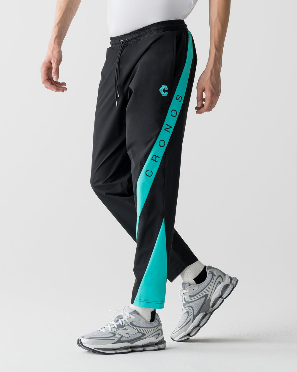 CRONOS COOL SIDE LINE JOGGER PANTS【BLACK×T.BLUE】