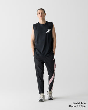 CRONOS PAINT STROKE COOL SLEEVELESS【BLACK】
