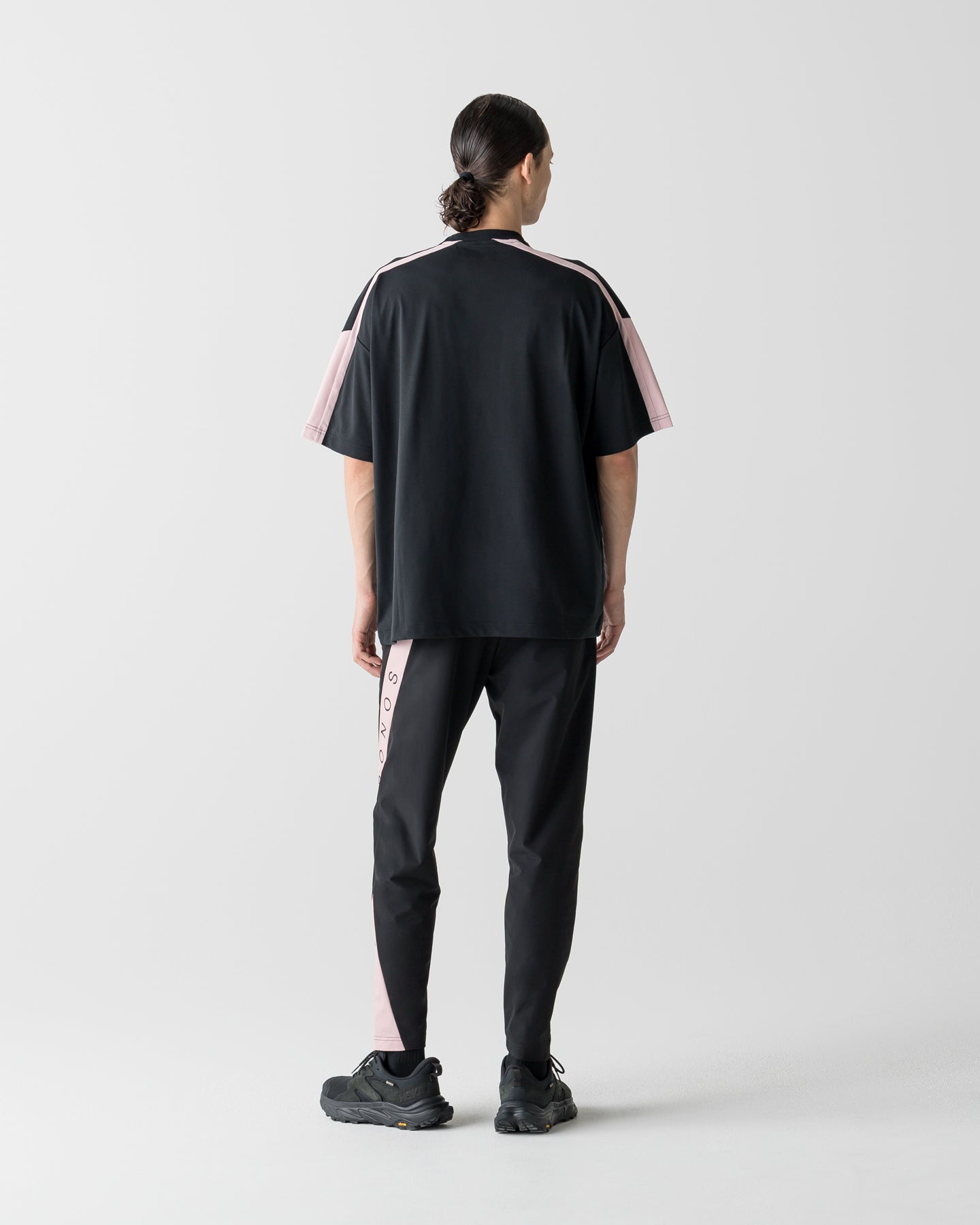CRONOS COOL SIDE LINE JOGGER PANTS【BLACK×PINK】