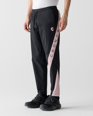 CRONOS COOL SIDE LINE JOGGER PANTS【BLACK×PINK】