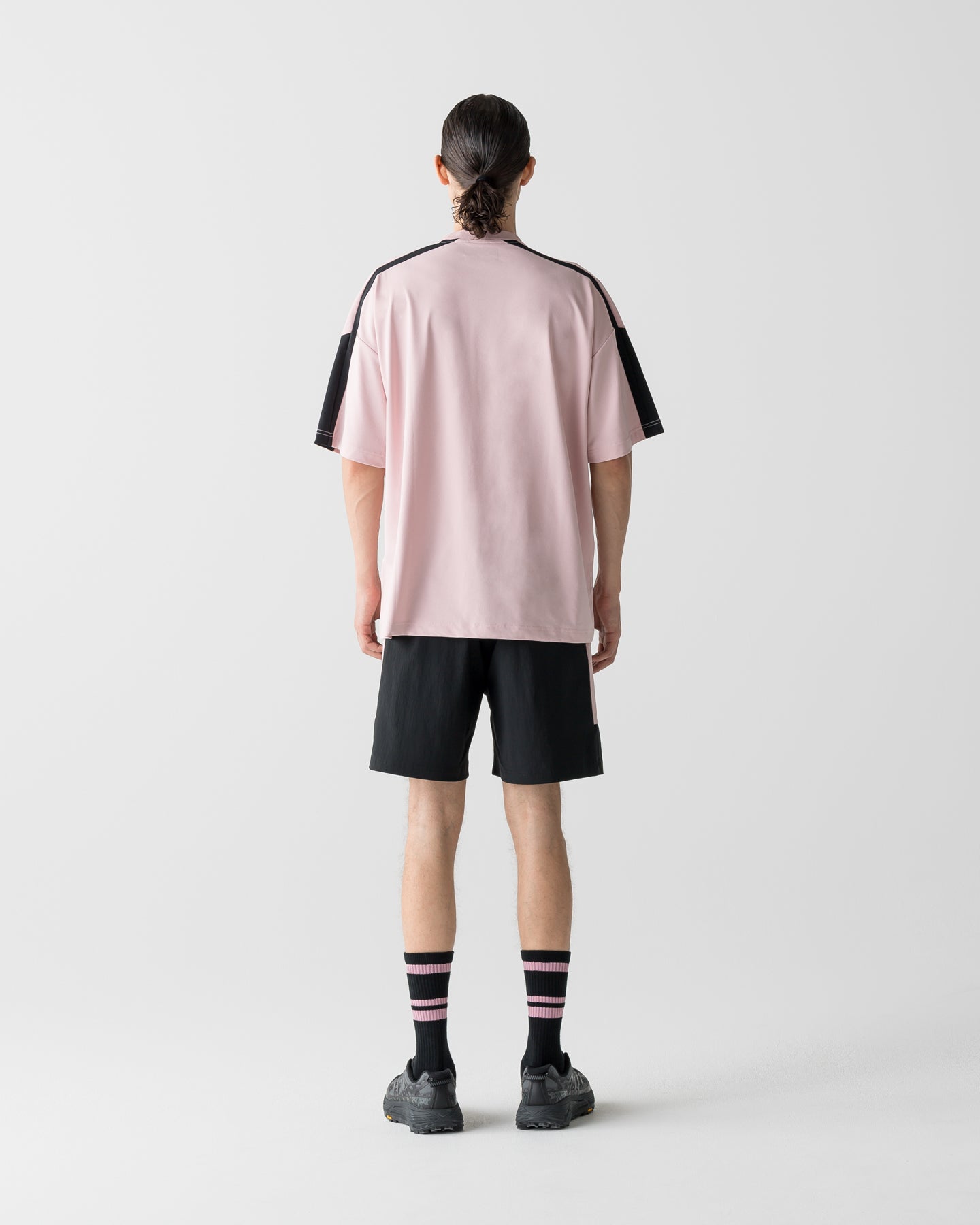 CRONOS AIRFLOW BOX LOGO SHORTS【BLACK×PINK】