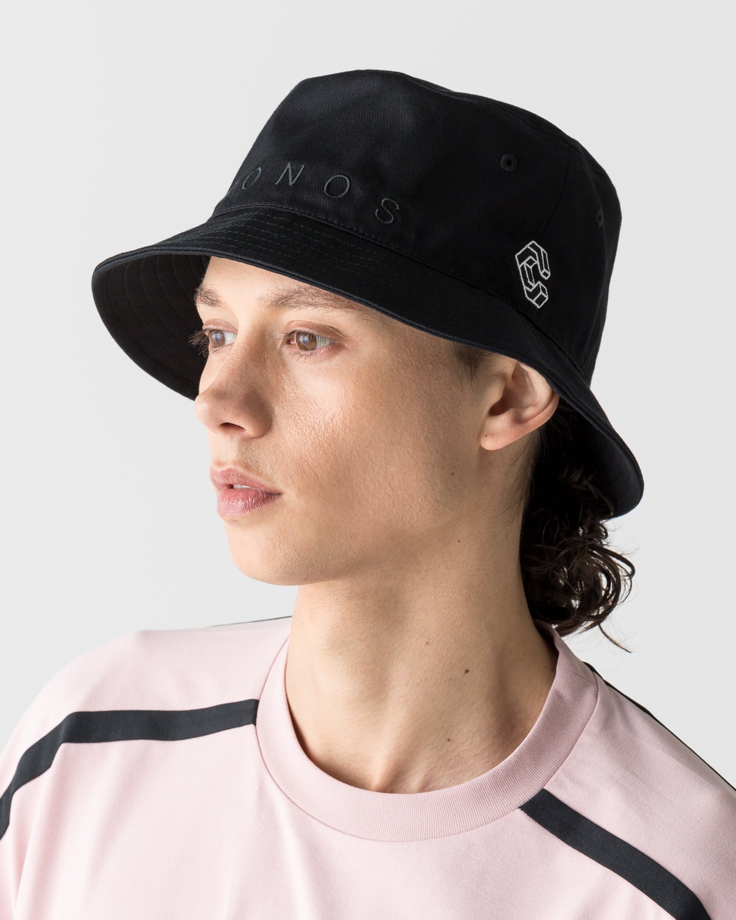 CRONOS LOOP LOGO BUCKET HAT【BLACK】