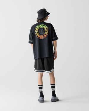 CRONOS BLACKLETTER CIRCLE S/S TEE【BLACK×GREEN】