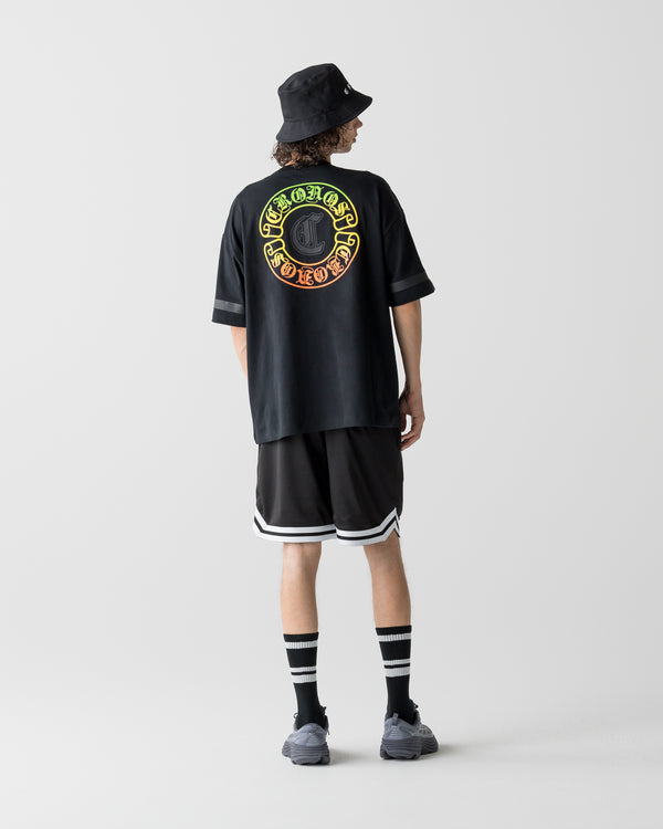 CRONOS BLACKLETTER CIRCLE S/S TEE【BLACK×GREEN】