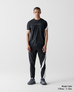 CRONOS SWITCH LINE REGULAR FIT S/S TEE【BLACK】