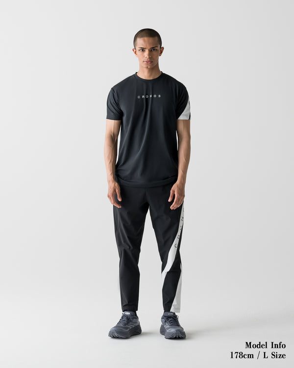 CRONOS SWITCH LINE REGULAR FIT S/S TEE【BLACK】