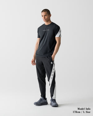 CRONOS SWITCH LINE REGULAR FIT S/S TEE【BLACK】