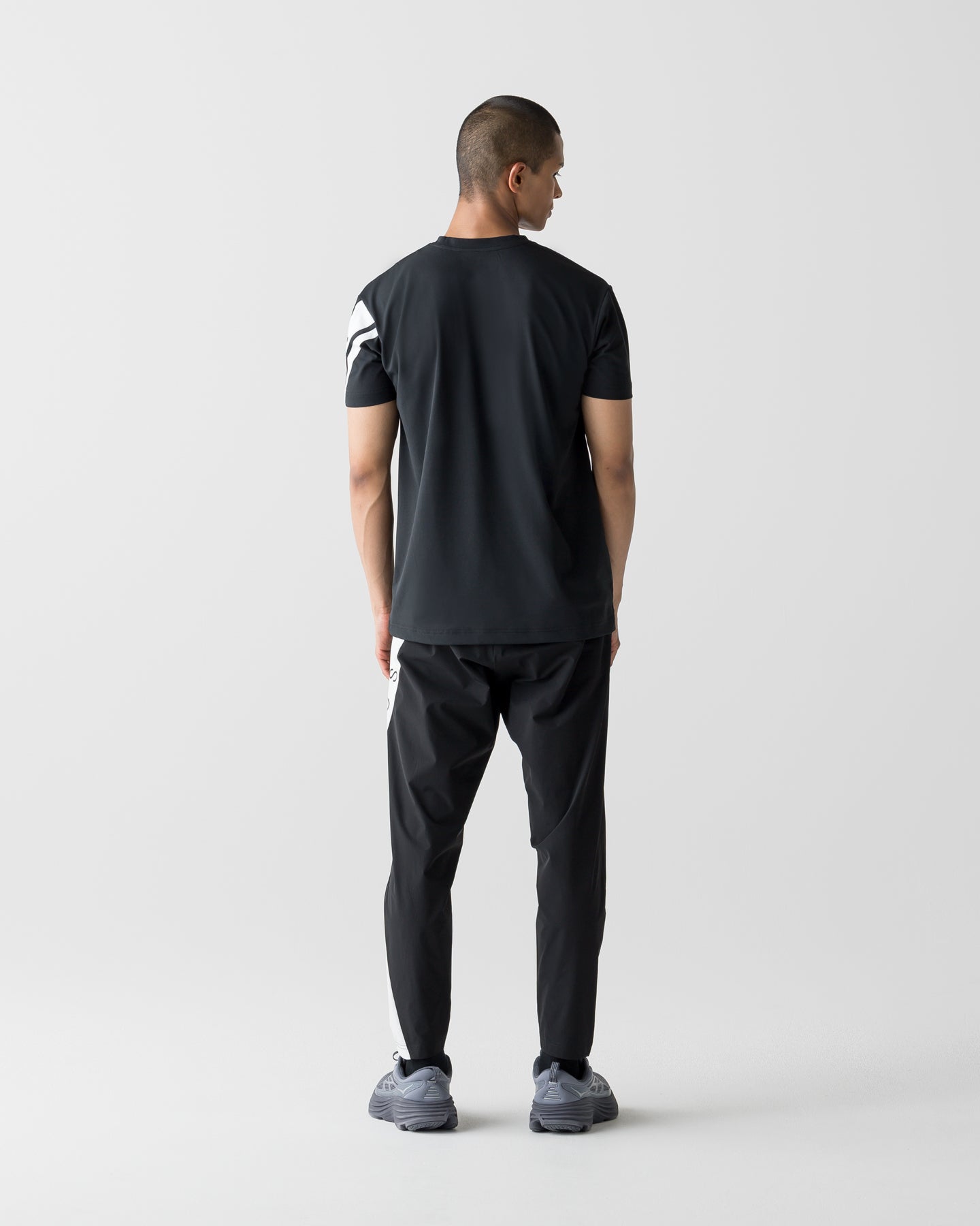 CRONOS SWITCH LINE REGULAR FIT S/S TEE【BLACK】