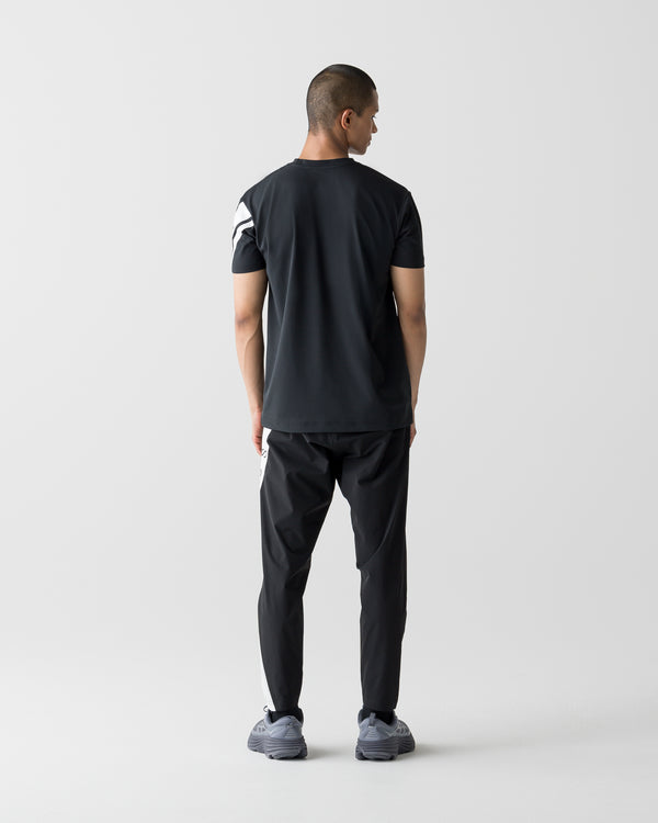 CRONOS SWITCH LINE REGULAR FIT S/S TEE【BLACK】
