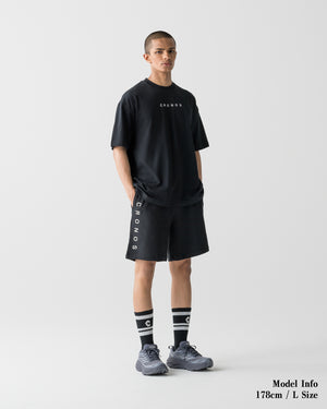 CRONOS BASIC SWEAT SHORTS【BLACK】