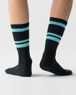 CRONOS LOGO LINE SOCKS【T.BLUE】