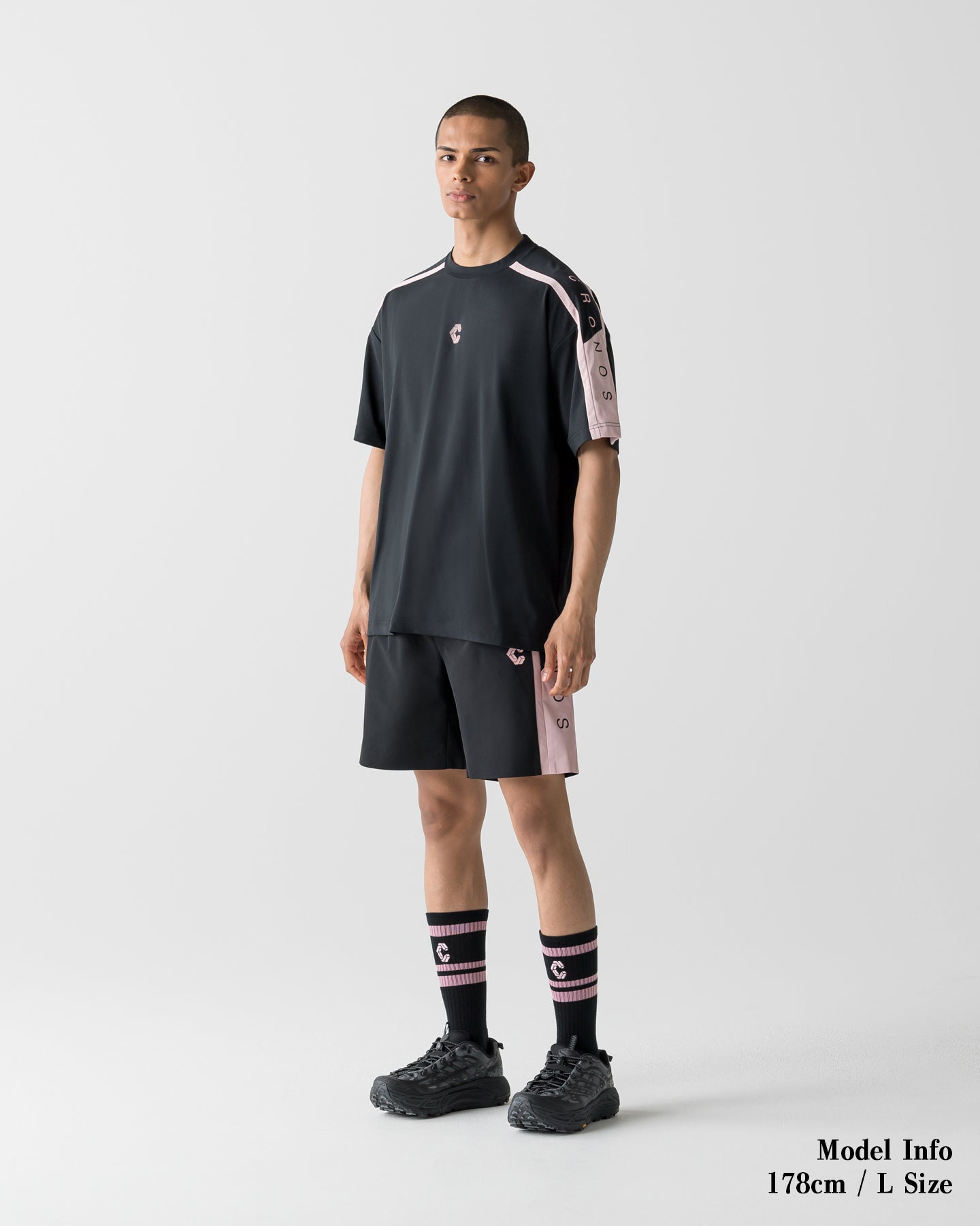 CRONOS COOL ACTIVE SHORTS【BLACK×PINK】