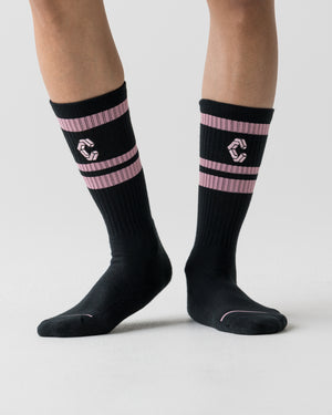 CRONOS LOGO LINE SOCKS【PINK】