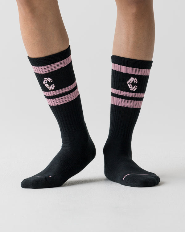 CRONOS LOGO LINE SOCKS【PINK】