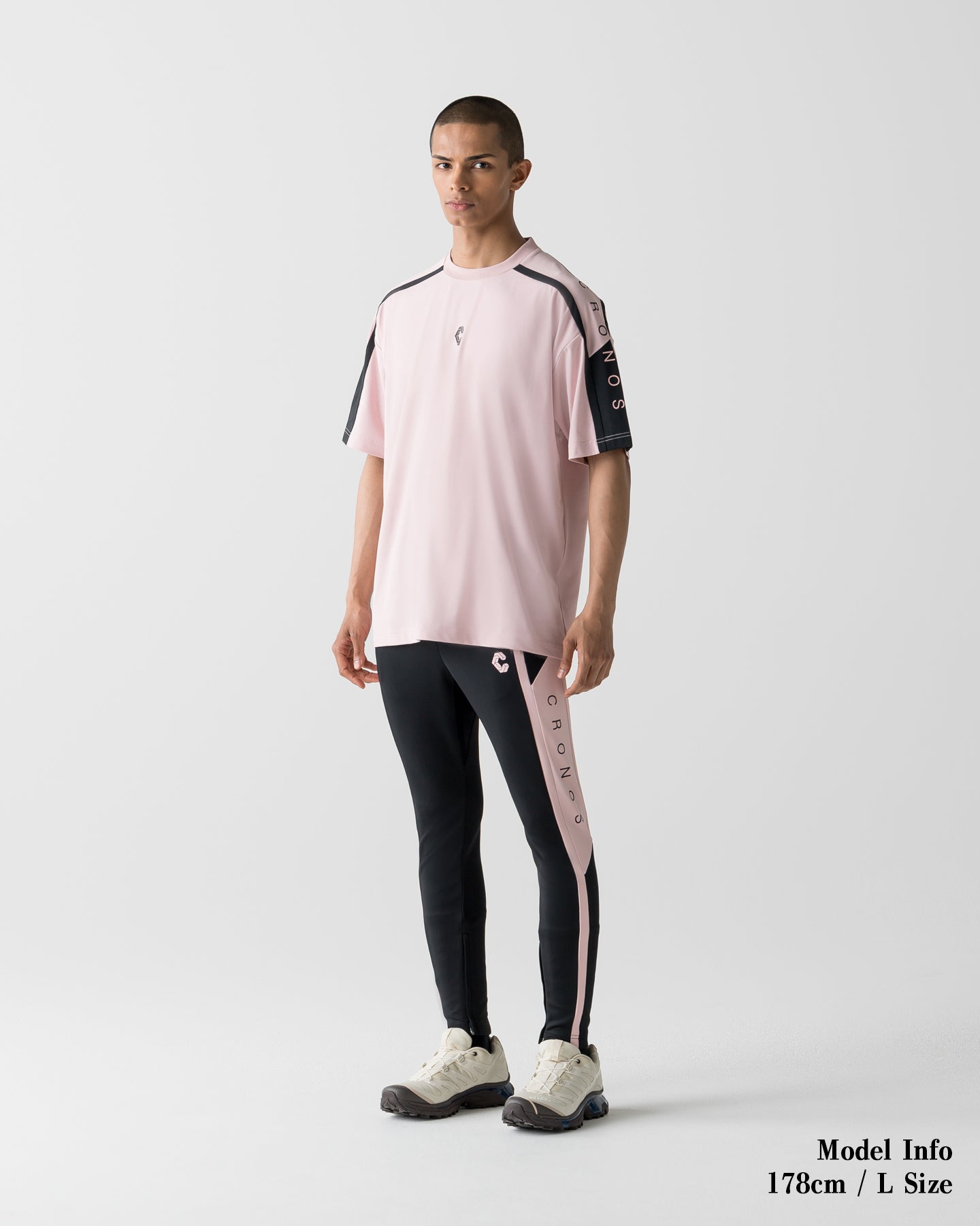 CRONOS COOL TOUCH SKINNY PANTS【BLACK×PINK】