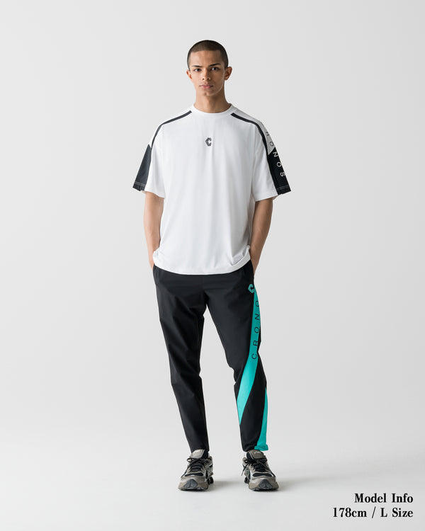 CRONOS COOL SIDE LINE JOGGER PANTS【BLACK×T.BLUE】