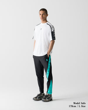 CRONOS COOL SIDE LINE JOGGER PANTS【BLACK×T.BLUE】