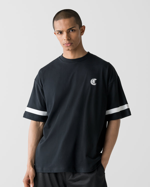 CRONOS BLACKLETTER CIRCLE S/S TEE【BLACK】