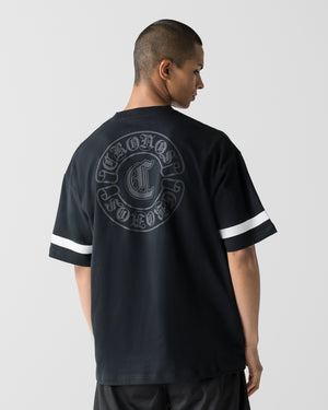 CRONOS BLACKLETTER CIRCLE S/S TEE【BLACK】