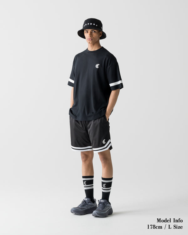CRONOS BLACKLETTER CIRCLE S/S TEE【BLACK】