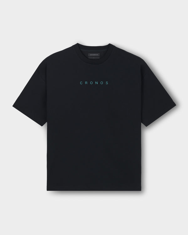 CRONOS DRY ACTIVE S/S TEE【BLACK×T.BLUE】