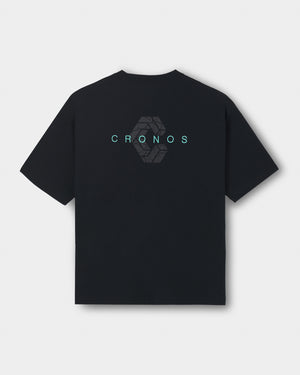 CRONOS DRY ACTIVE S/S TEE【BLACK×T.BLUE】