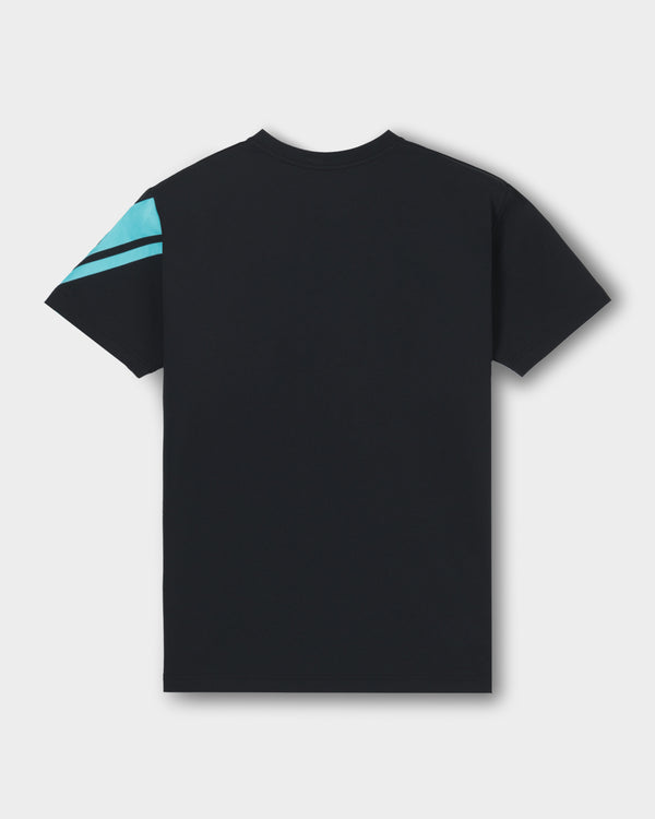 CRONOS SWITCH LINE REGULAR FIT S/S TEE【BLACK×T.BLUE】