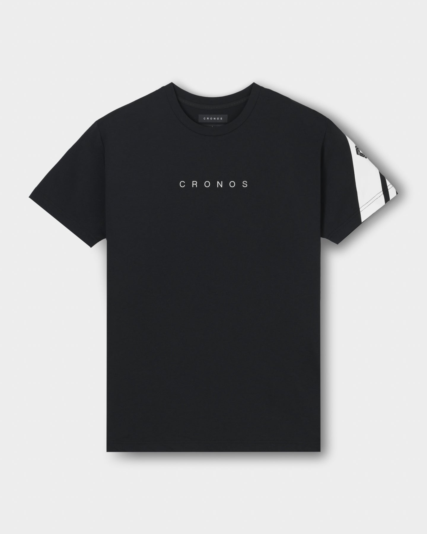 CRONOS SWITCH LINE REGULAR FIT S/S TEE【BLACK】