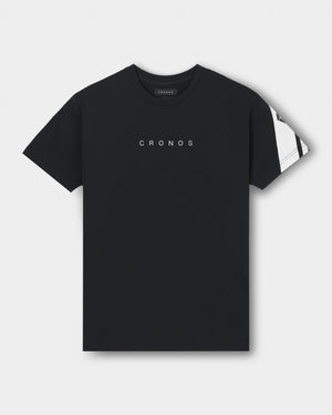 CRONOS SWITCH LINE REGULAR FIT S/S TEE【BLACK】