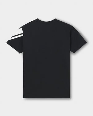 CRONOS SWITCH LINE REGULAR FIT S/S TEE【BLACK】