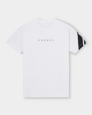 CRONOS SWITCH LINE REGULAR FIT S/S TEE【WHITE】