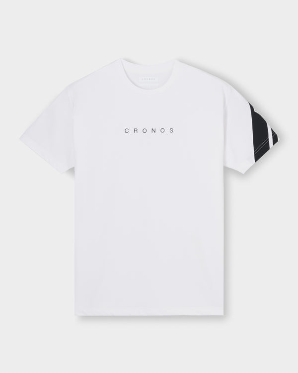 CRONOS SWITCH LINE REGULAR FIT S/S TEE【WHITE】
