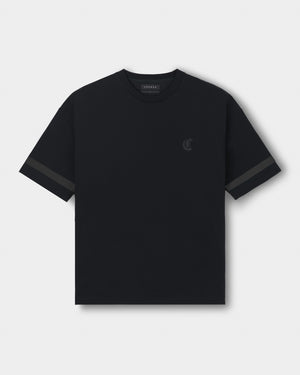 CRONOS BLACKLETTER CIRCLE S/S TEE【BLACK×GREEN】