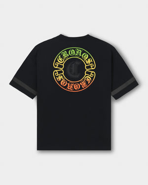 CRONOS BLACKLETTER CIRCLE S/S TEE【BLACK×GREEN】