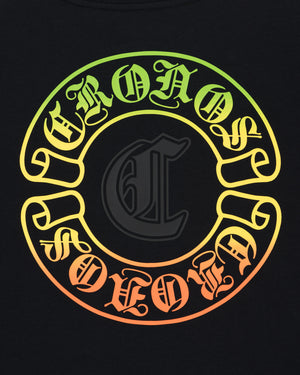 CRONOS BLACKLETTER CIRCLE S/S TEE【BLACK×GREEN】