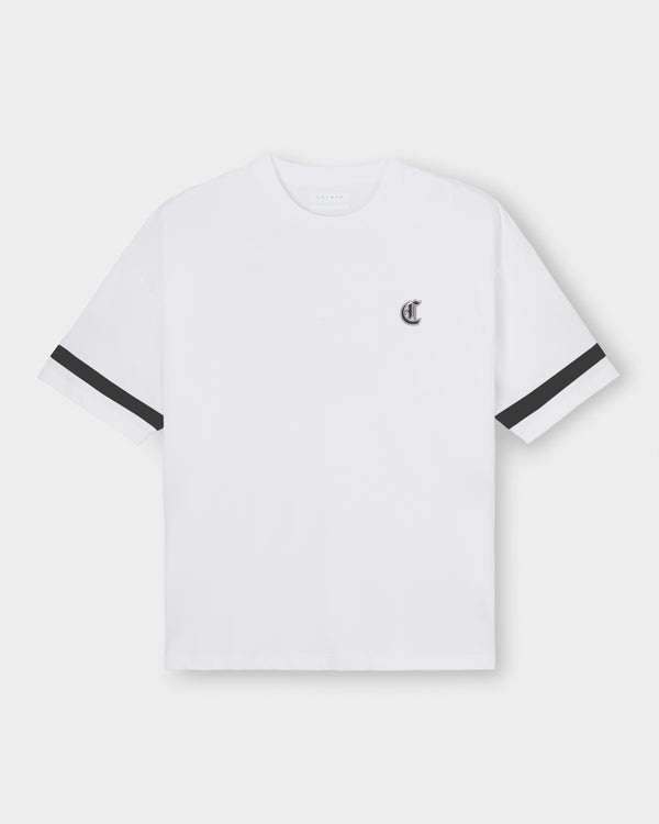 CRONOS BLACKLETTER CIRCLE S/S TEE【WHITE】