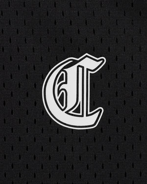 CRONOS BLACKLETTER BASKET MESH SLEEVELESS【BLACK】
