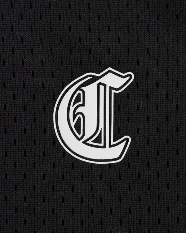 CRONOS BLACKLETTER BASKET MESH SLEEVELESS【BLACK】
