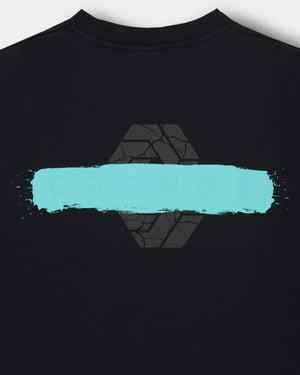 CRONOS PAINT STROKE COOL SLEEVELESS【BLACK×T.BLUE】