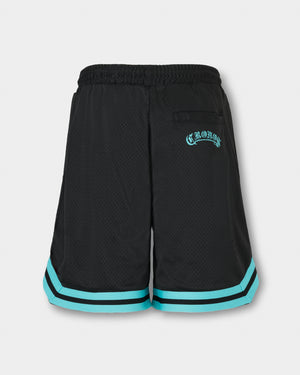 CRONOS BLACKLETTER BASKET MESH SHORTS【BLACK×T.BLUE】