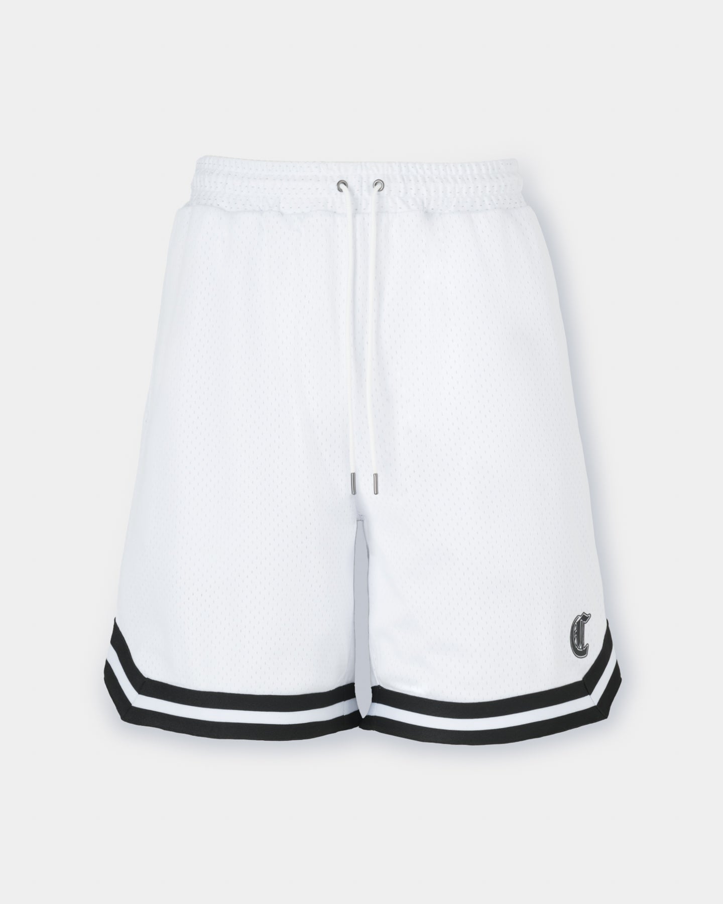 CRONOS BLACKLETTER BASKET MESH SHORTS【WHITE】