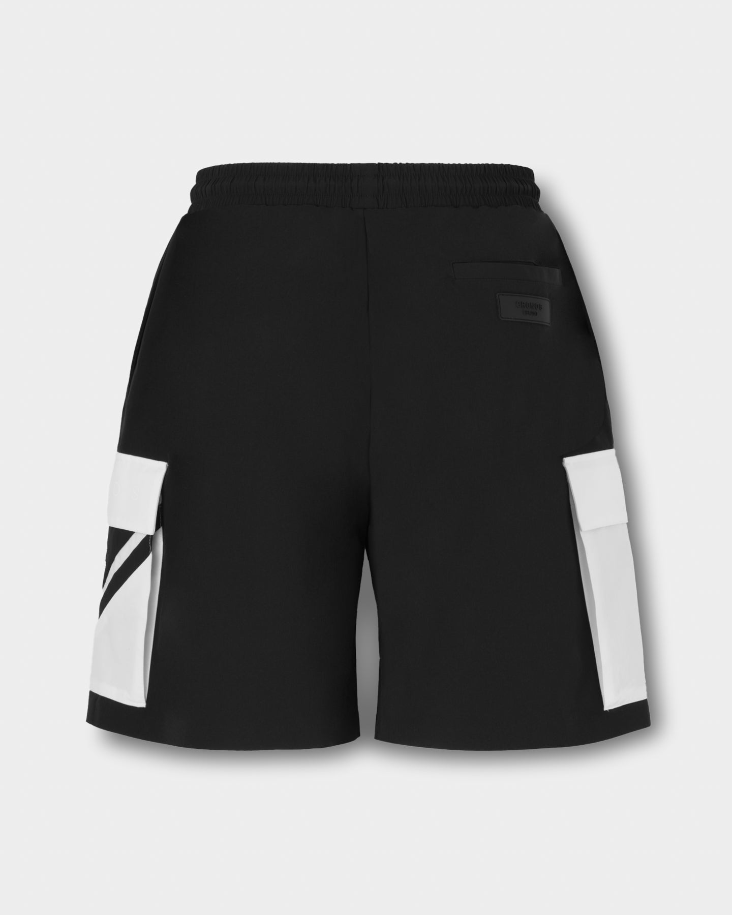 CRONOS SWITCH LINE CARGO SHORTS【BLACK×WHITE】