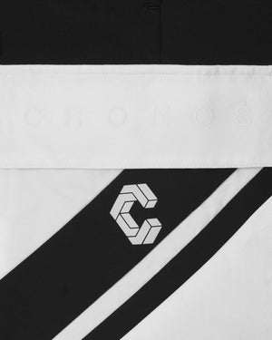 CRONOS SWITCH LINE CARGO SHORTS【BLACK×WHITE】
