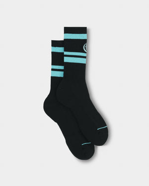 CRONOS LOGO LINE SOCKS【T.BLUE】