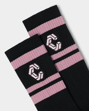 CRONOS LOGO LINE SOCKS【PINK】