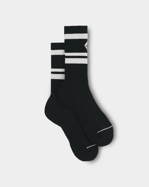 CRONOS LOGO LINE SOCKS【BLACK】