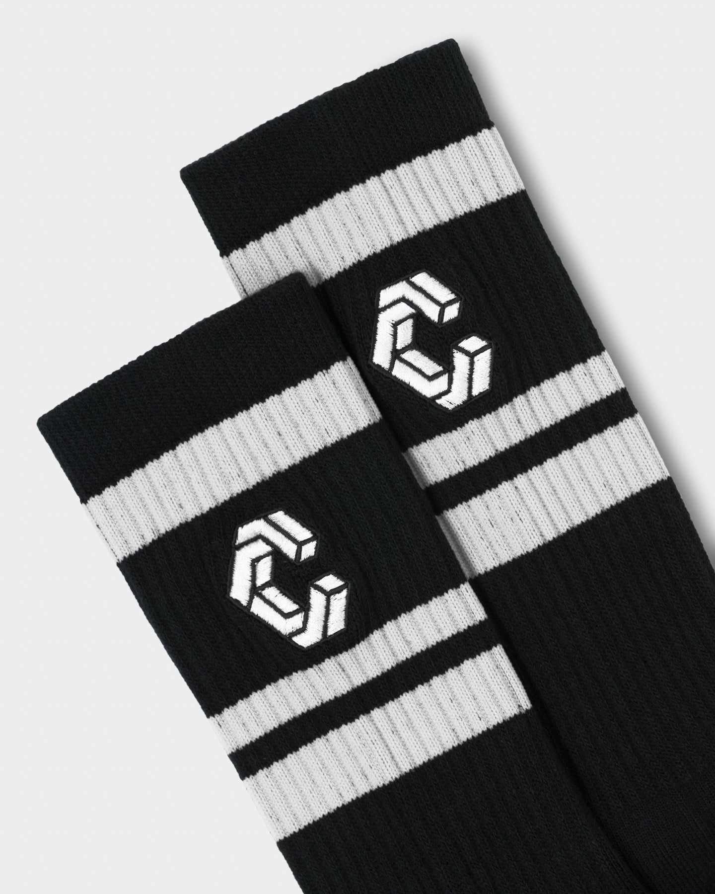 CRONOS LOGO LINE SOCKS【BLACK】